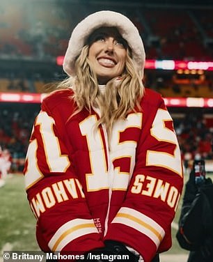 The jackets were created by fellow NFL WAG Kristin Juszczyk, wife of 49ers star Kyle Juszczyk