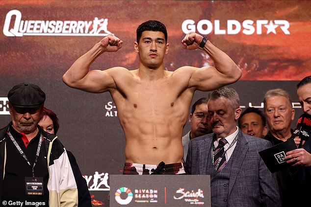 Russia's Dmitry Bivol (pictured) will face Saudi Arabia's Beterbiev in a unification fight