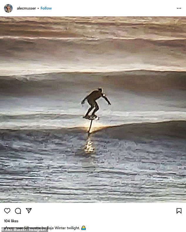 His last Instagram post was of him participating in one of his favorite outdoor activities and surfing four days ago