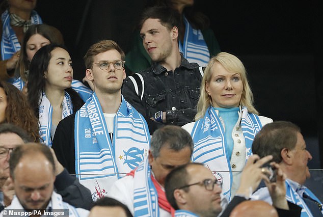 Louis-Dreyfus' with his mother Margarita (right).  The family owned Marseille until 2016