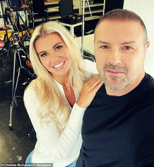 The blonde beauty continues to live with comedian and estranged husband Paddy, despite announcing their divorce last July after 11 years of marriage