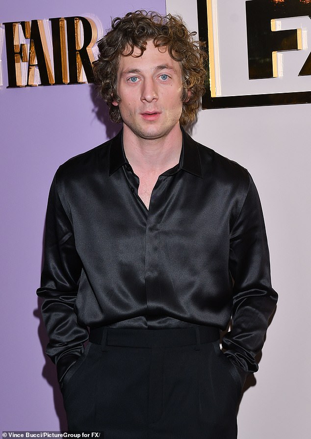 Other guests on the evening included man of the moment Jeremy Allen White, whose profile has soared thanks to his starring role in a recent Calvin Klein underwear campaign.