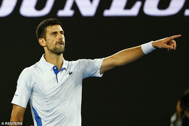 Djokovic called on the Rod Laver Arena crowd to applaud the 18-year-old after his victory