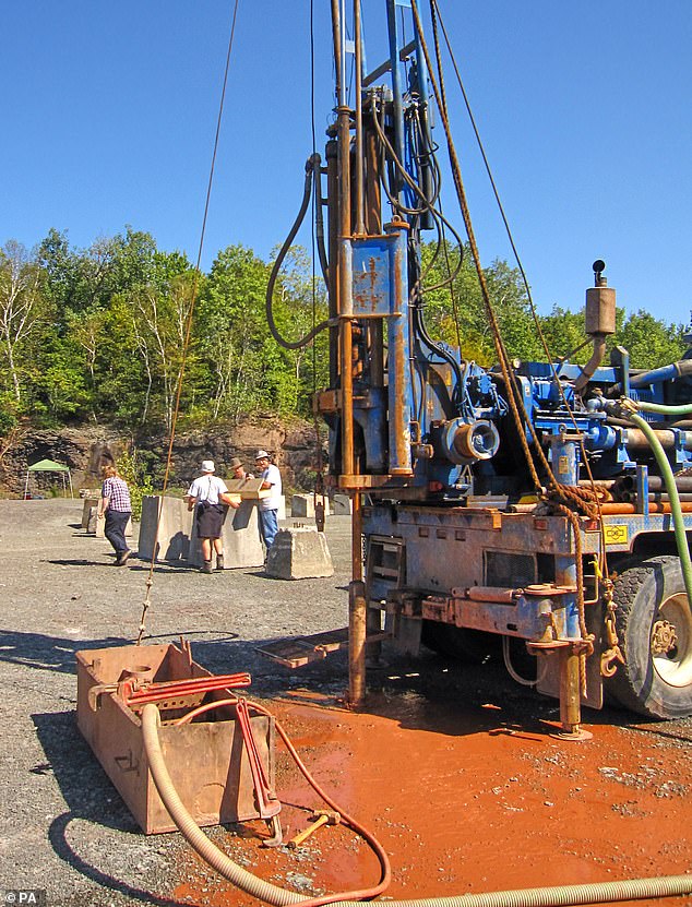 The research team carried out core drilling in 2019, when the ancient forest was discovered.  Researchers believe the forest was wiped out by a flood after discovering multiple fish fossils on the surface of the quarry