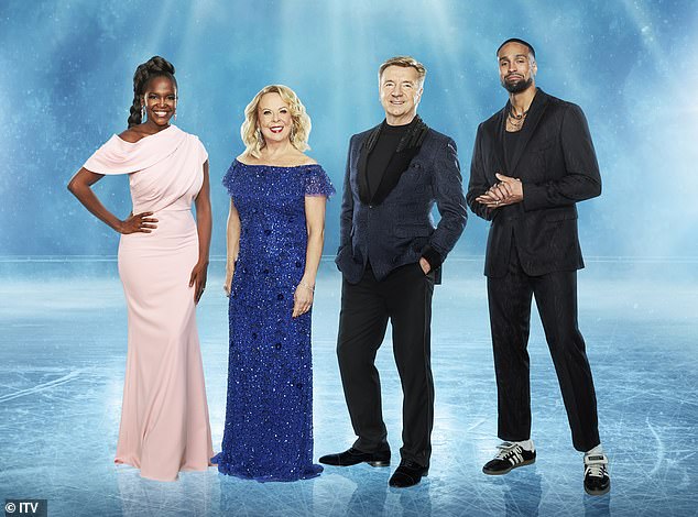 During the nine-week series, the stars will hope to impress judges (L-R) Oti Mabuse, Jayne Torvill, Christopher Dean and Ashley Banjo and viewers to stay in the competition