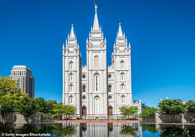 The church has previously exerted a stranglehold on life in the state, where its headquarters are located.  Pictured: Salt Lake City's iconic Mormon temple