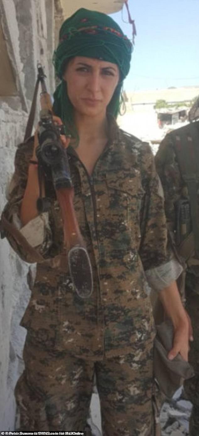 Joanna's battalion claims she killed a hundred ISIS fanatics in morale-boosting propaganda