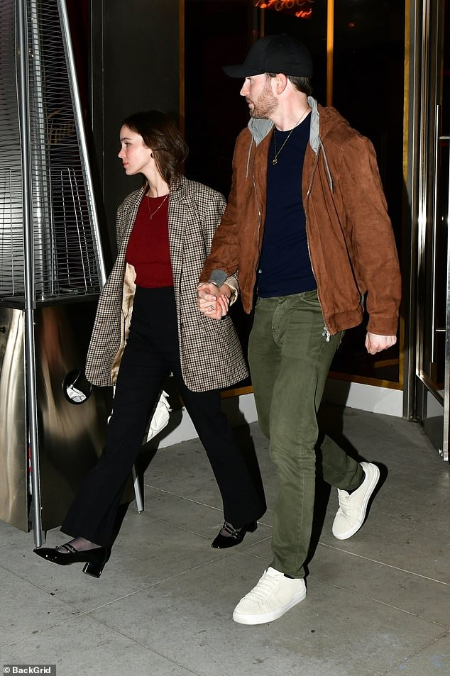 The Marvel action star, 42, and the beautiful 26-year-old actress held hands as they walked down the sidewalk