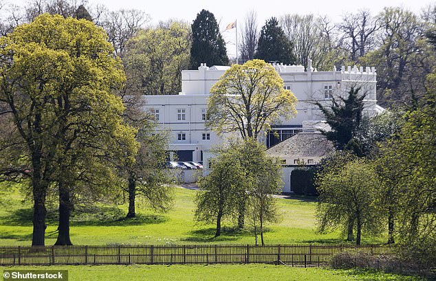 Andrew was reportedly locked up in his Royal Lodge mansion (pictured) last week as he tried to lose some weight for the New Year