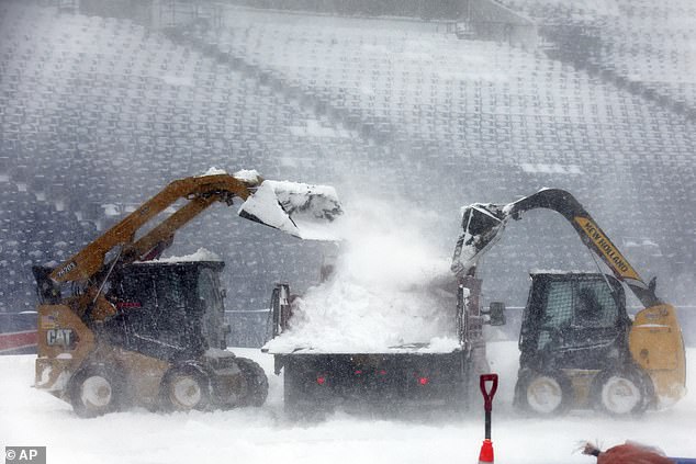 Hochul and the NFL cited safety for the postponement, with up to two feet of snow expected