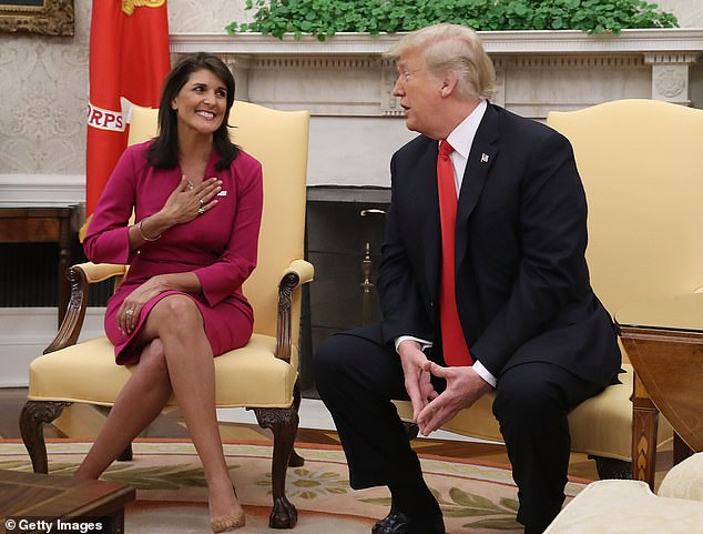 Nikki Haley initially supported other candidates for the 2016 Republican nomination, condemning Trump for his refusal to disavow the Ku Klux Klan and insisting she was 