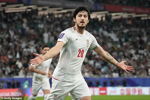 Roma striker Sardar Azmoun scored the fourth goal as Iran made a good start in Group C