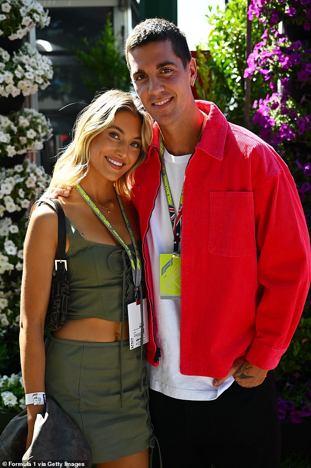 Kokkinakis appears to be single again after the break with his ex, influencer and fashionista Hannah Dal Sasso (pictured together)