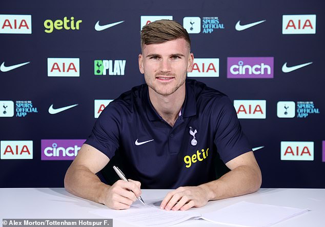 The Red Bull Leipzig and Germany forward completed his move to Tottenham this week, with the north London club able to sign him permanently for £14.5 million in the summer.