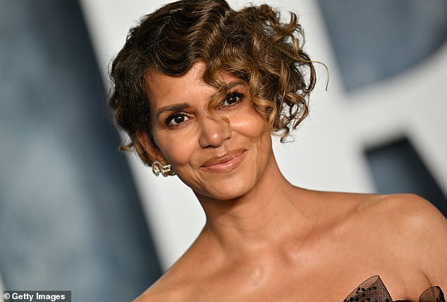 Halle Berry, who changes her hair often, rocked her natural curls in a pixie style