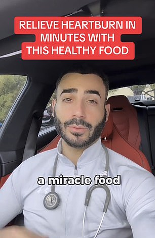 Dr.  Joseph Salhab, a gastroenterologist and acid reflux expert, shared on TikTok that he turned to food after trying several heartburn medications