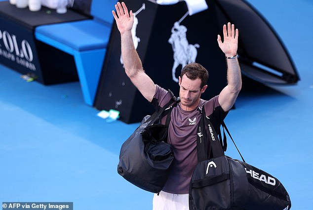 Murray looked despondent after the defeat against the Argentinian and waved goodbye to the crowd