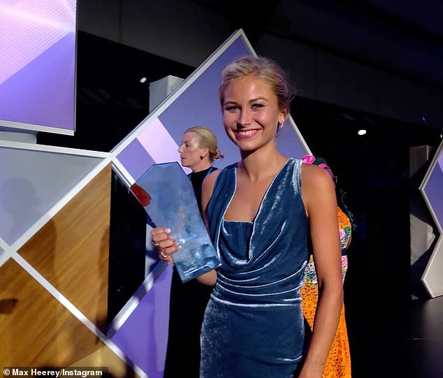 The AFP claims Shannon used information from a government employee to place a series of winning bets between 2017 and 2021 (pictured shows 2017 winner Grace Tame)