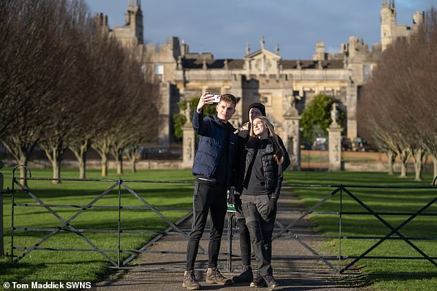 Many more people have flocked to the site near Lowick in Northamptonshire to enjoy the views of the stately home and surrounding grounds