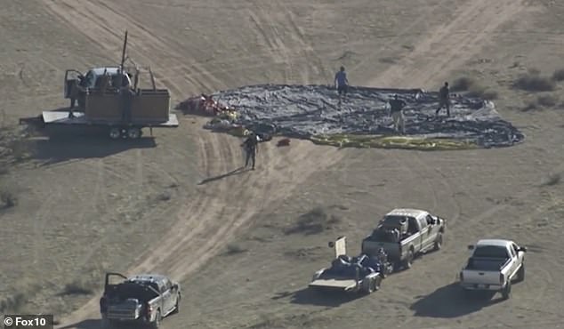 The skydivers jumped from the plane before the accident to complete their 