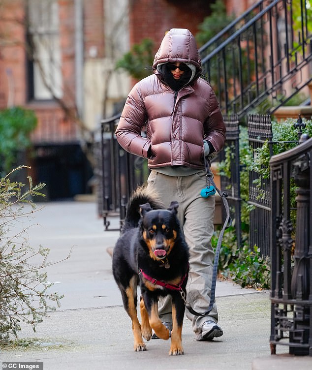 The 32-year-old actress kept her impeccable sense of style with a chic ensemble even as freezing temperatures ripped through the Big Apple