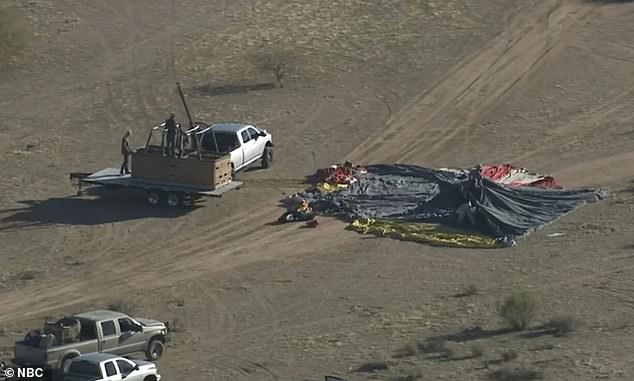 Police said the hot air balloon crashed in the desert around 7:50 a.m. Sunday, about five miles north of the town of Eloy.  An NTSB spokesperson said preliminary information indicates the balloon crashed due to an issue with the envelope