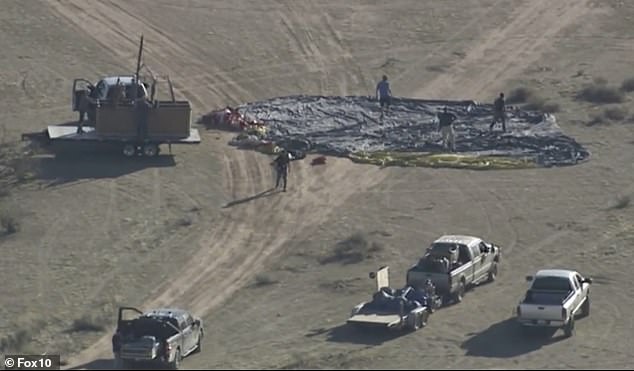 The skydivers jumped from the plane before the accident to complete their 