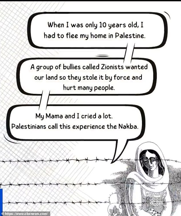 Another teaching material is pictured above.  It refers to a 'group of bullies called Zionists'