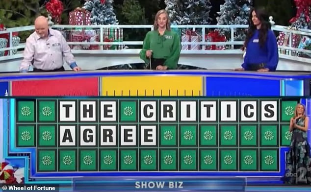 Gishma Tabari gave the 'worst guess ever' in another recent episode when she guessed 'THE BRITISH OGRE' when the correct answer was 'THE CRITICS AGREE'