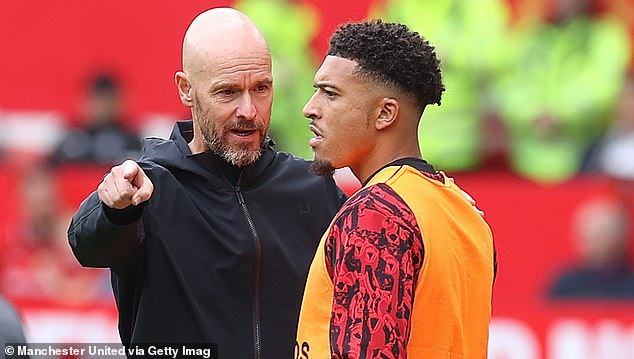 Ten Hag is praised in certain circles for the way he has handled cases such as Jadon Sancho