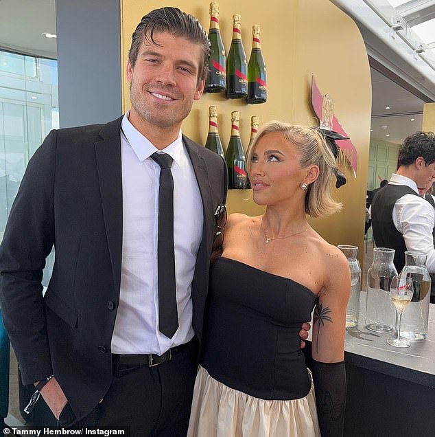 It comes as the influencer has sparked concerns she is racing down the aisle with her new fiancé Matthew Zukowski (left)