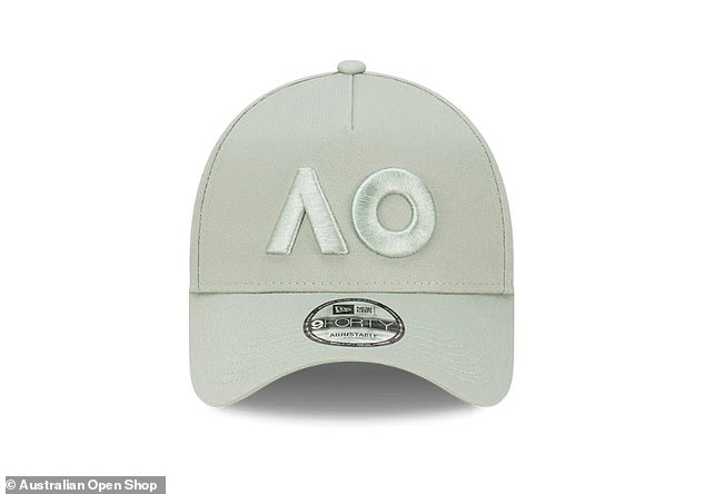 Australian Open branded caps are available for $50 from the online store
