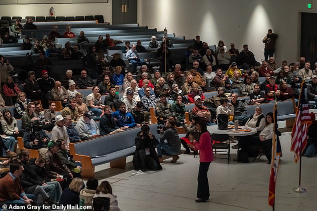 Nikki Haley spoke on Franklin Jr.  High – and Donald Trump Jr.  appeared shortly afterwards to also make comments after a victory was predicted for his father