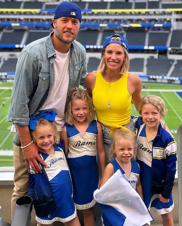 The Staffords lived in Detroit for 12 years before Matthew was traded away to the Rams in 2021