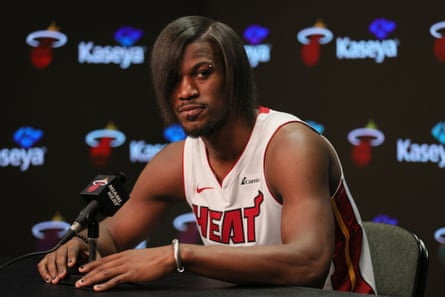 Butler raised eyebrows with his emo-inspired aesthetic detour at the Miami Heat's media day in October.