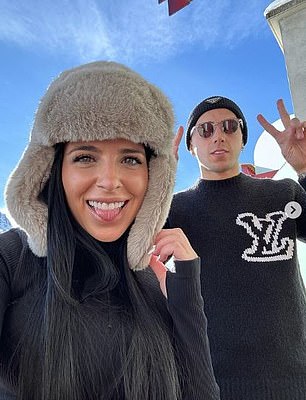 The World Cup winner with Argentina posed with his wife Valentina