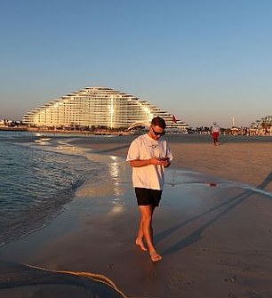 Alexis Mac Allister from Liverpool opted for a spot of winter sun during a trip to Dubai last weekend