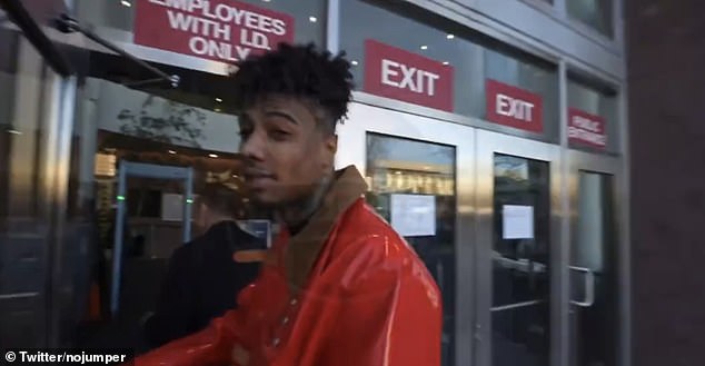 In a clip circulating online, Blueface said he would 
