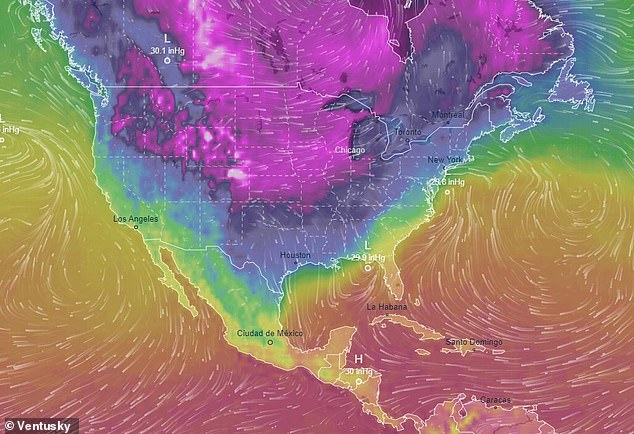 It will only get colder on Tuesday, which is forecast to pose a threat to airlines and electricity grids