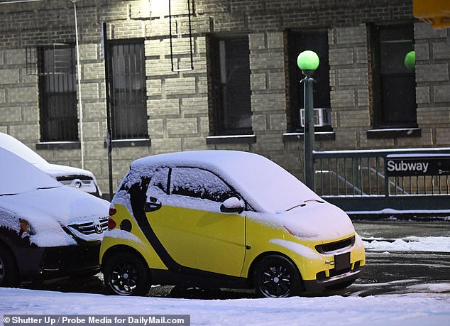 'The streak is over,' the weather service said of the city's more than 700 days without significant snowfall