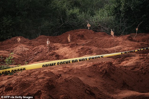 Dozens of mass graves containing 429 bodies have been found in a remote Kenyan forest