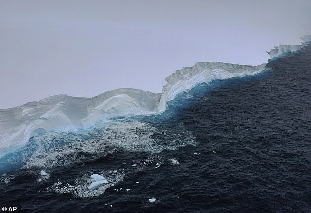 This photo from the British Antarctic Survey shows a view of the A23a iceberg from the RRS Sir David Attenborough, Antarctica, Friday, December 1, 2023