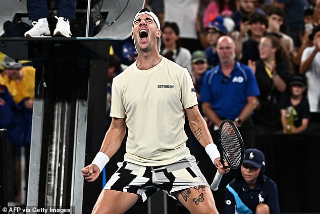 Kokkinakis admitted that after his win he has the attention span of a three-year-old