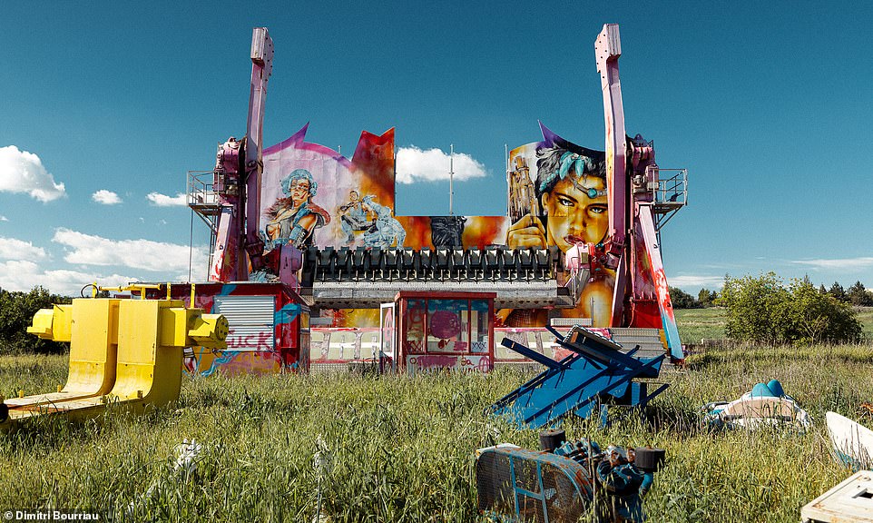 The abandoned fairground is located near the north coast of Cyprus, Dimitri explains.  'It's in the Greek part of the island, like most of my Cypriot explorations'