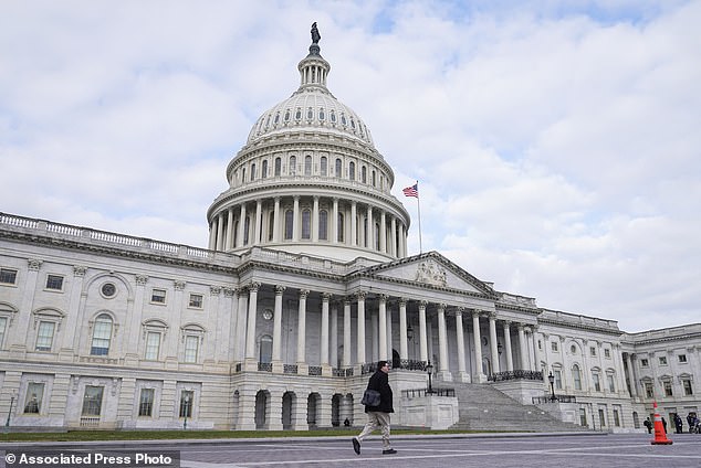 FILE - The U.S. Capitol is seen on Jan. 8, 2024, in Washington.  The chairmen of Congress' top tax policy committees announced a bipartisan deal Tuesday, Jan. 16, 2024, to strengthen the child tax credit and revive a variety of tax breaks for businesses, a combination designed to gain support from lawmakers of both political parties.  .  (AP Photo/Mariam Zuhaib, file)