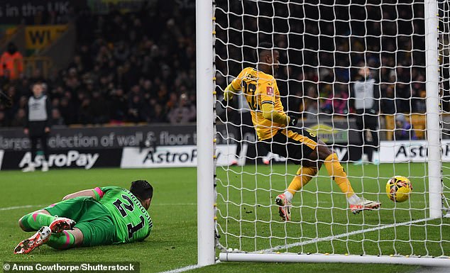 Nelson Semedo was able to tap the first equalizer into an empty net in the 36th minute