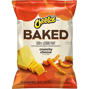 Meanwhile, the Cheetos Baked version contains 140 calories, one gram of saturated fat and a significant 240 mg of salt