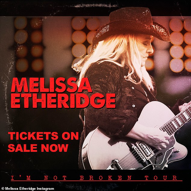 Melissa's I'm Not Broken tour was announced in November and will kick off on March 14 in Santa Cruz, California