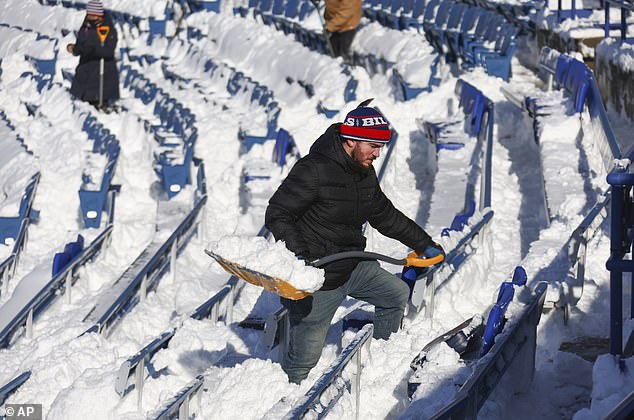 Bills-Steelers was supposed to be played on Sunday, but was postponed to Monday due to snow