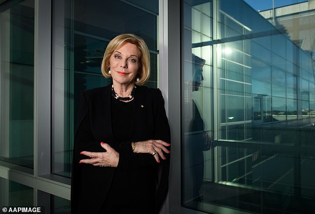 Secret WhatsApp messages from a 156-strong Australian group called Lawyers for Israel revealed how they bombarded ABC chairman Ita Buttrose (pictured) with emails threatening legal action unless Ms Lattouf was fired